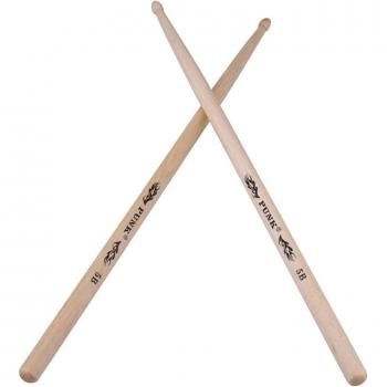 2Pcs Hickory American Classic 5B Drum Sticks Wood Tips