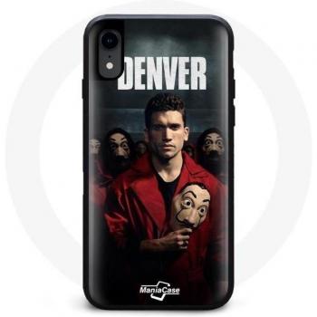 Coque iPhone XR « La Casa De Papel – Souple – Noir »