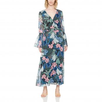 Vestido Maxi Floral Tommy Hilfiger, Multicolor (Botanical Print 901), Grande