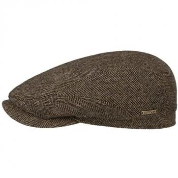 Belfast Classic Wool Flat Cap by Stetson, brown-black, Female, Size 57 cm