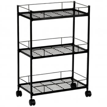 Carrello per verdure in metallo nero CC72095 Andrea House
