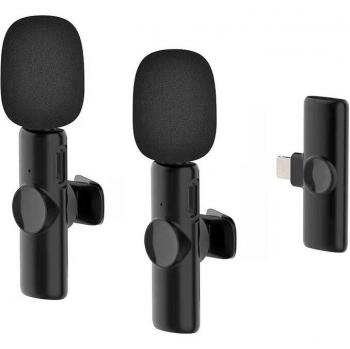 Wireless Mini Lapel Microphone with Noise Reduction for Mobile Devices