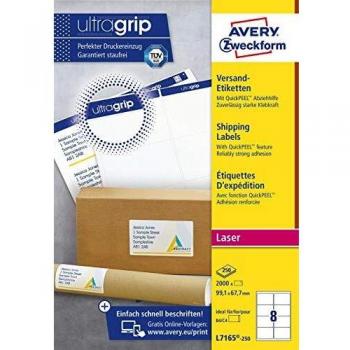 Avery Zweckform L7165-250 Etiketten mit QuickPeel Abziehhilfe