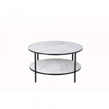 Couchtisch mit 2 Ablagen ø 80 cm 394748