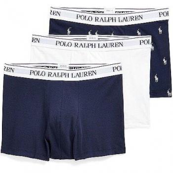 Boxer Ralph Lauren Classic Stretch azul marino blanco (3 unidades) - M
