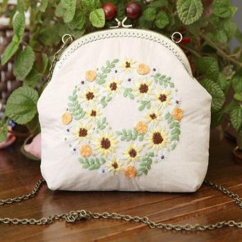 DIY Ribbon Embroidery Purse Kit