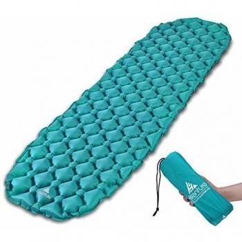 Isomatte Hikenture Unisex-Erwachsene hiken05 Ultraleicht Aufblasbar Kompaktes Packmaß für Camping, Reise, Outdoor, Wandern, Strand (Türkisblau)