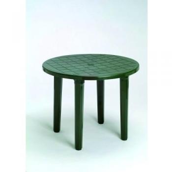 MESA JARDIN REDONDA VERDE 90 CM