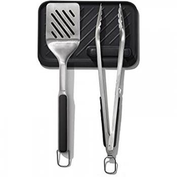 Oxo Good Grips BBQ Essentials: Turner, Tongs & Rest (Pack of 3)