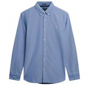 Classic Blue Chambray Oxford Shirt, XL