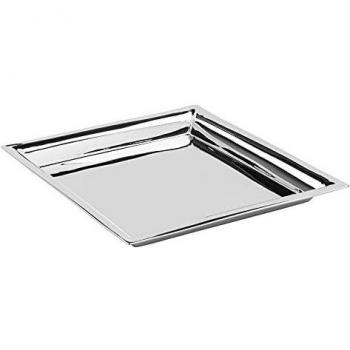 Fink Nagano Edelstahl Tablett, silber, 24x24 cm