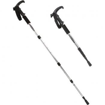 2pcs Ultralight Adjustable Anti-Shock Trekking Poles Telescopic Hiking Canes