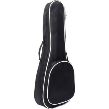 Thickened Ukulele Backpack Case, 21/23/26 Inch, Black Oxford Cloth, Padded with Handle