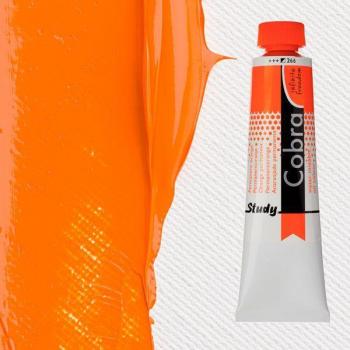 Cobra Study Water-Soluble Oil 40ml Permanent Orange