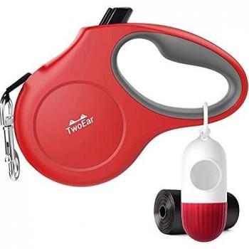 TwoEar Strong Retractable Dog Lead for Small Dogs up to 12kg