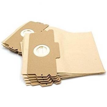 VHBW 10x sacchetto compatibile con AEG/Electrolux Vampyr 615, 616, 617 aspirapolvere - in carta, 12/15, 27cm x 27cm, color sabbia