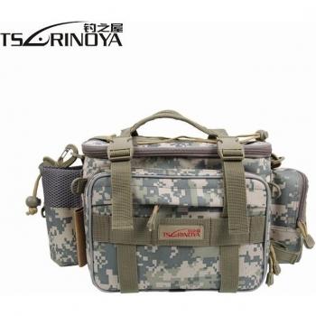 Bolsa Lona de Aparatos de Pesca TSURINOYA 27x10x19cm 600D YKK Zip