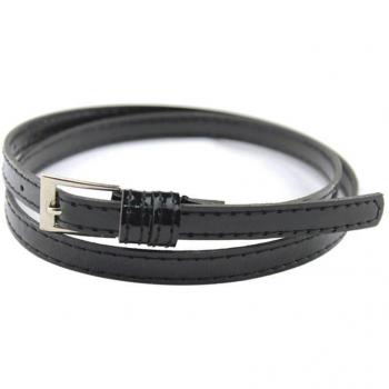 Multicolor Thin PU Leather Belt for Women - 100cm