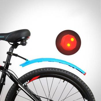 Guardabarros Telescópico con Luz Trasera para Bicicleta RR7080