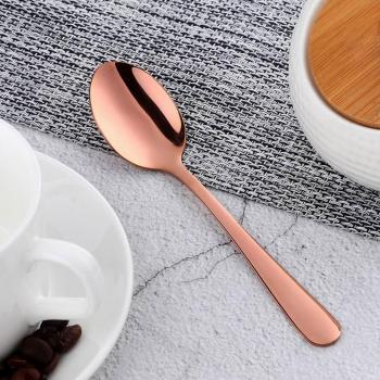 Juego de 6 cucharas de té y café doradas