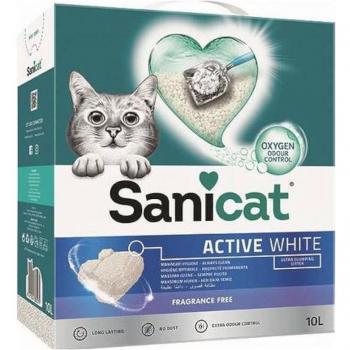 Sanicat Active White kattenbakvulling 2 x 10 liter