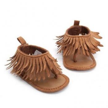 Sandalias de cuero para bebés 0-12 meses