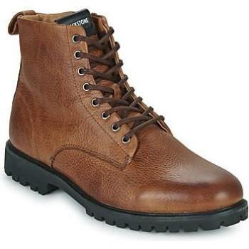 Blackstone Brown Lace-Up Boots