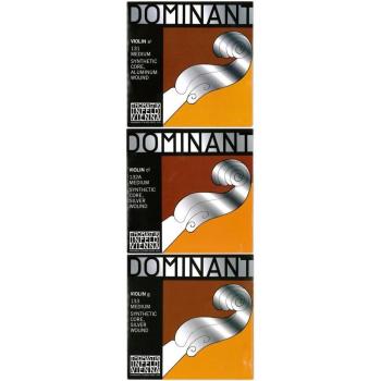 THOMASTIK Dominant 44 Violin-Saiten-Set A.D.G (D‑Stimme Silberwindung)