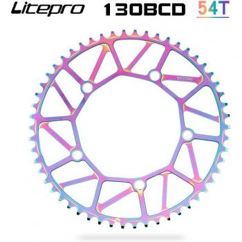 Rainbow Plated 130 BCD Fold Bike Chainring