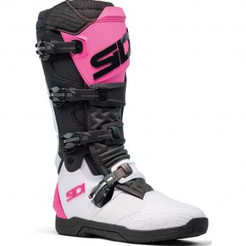 Botas Sidi XPower SC Cross 50 en Blanco, Negro y Rosa