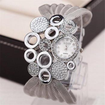 Bracelet-montre miroir élégant pour dames