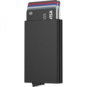 2022 Aluminum Card Holder with RFID Protection for Men - Double Slot for 10 Cards