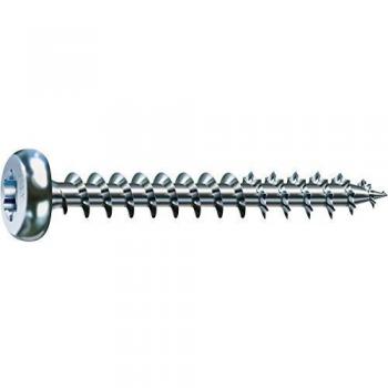 SPAX Halbrundkopf 4.0x 40 Vollgewinde Torx 20 verzinkt-blau mit Zulassung