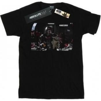 T-shirt Ragazze Star Wars The Mandalorian Mando e Co-Pilota