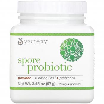 Youtheory Poudre de Probiotiques, 6 milliards d’UFC, 97 g