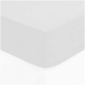 Lenzuolo teso carina in cotone bianco 140x190cm Atmosphera