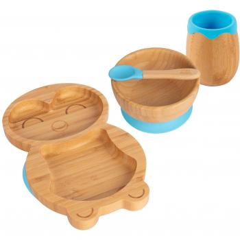 Tiny Dining 4pc Penguin Bamboo Baby Weaning Set