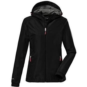 Killtec Outdoor‑Funktionsjacke KOS 15 – Damen, Größe 42, schwarz, 100 % Polyester, wind- und wasserdicht