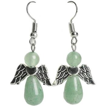 Pendientes de cristal redondos