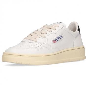 Classic Zwart/Wit Damesschoenen Autry Medalist Leather Court