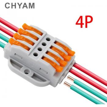 Borniers rapides 0,08–4 mm² – câble fil en cuivre (10 pièces)