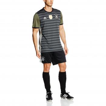 Adidas DFB A JSY Camiseta 2ª Equipación - Línea Selección Alemana de Fútbol, Hombre, Gris