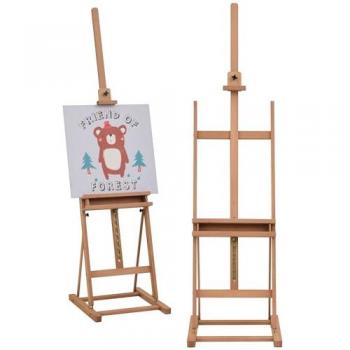 Vinsetto H Frame Studio Easel with Adjustable Height and Canvas Holder