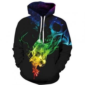 Hoodie Cappuccio 3D Fumetto Uomo