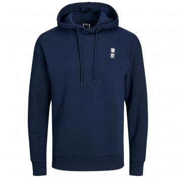 Capodoppiato Jack & Jones Jcotokyo Blu con Cappuccio per Uomo