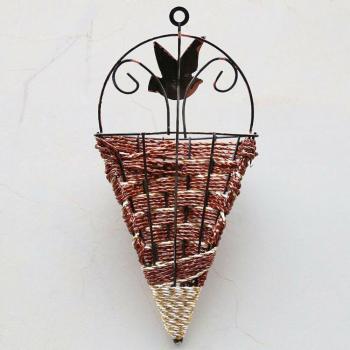 Wicker Wall Hanging Flower Planter