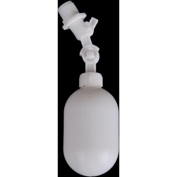 Interrupteur de régulation d'eau en plastique blanc avec flotteur réglable, vanne à tournant sphérique, entrée 1/4 pouce, pour réservoirs et tours d'eau