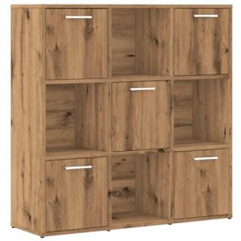 Libreria in Legno Multistrato Rovere Artigianale 90x28x90 cm