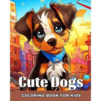 Cute Dogs Coloring Book for Kids