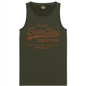 Superdry Camiseta Classic sin mangas con logo Heritage